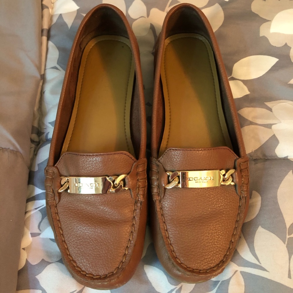 Coach leather loafers